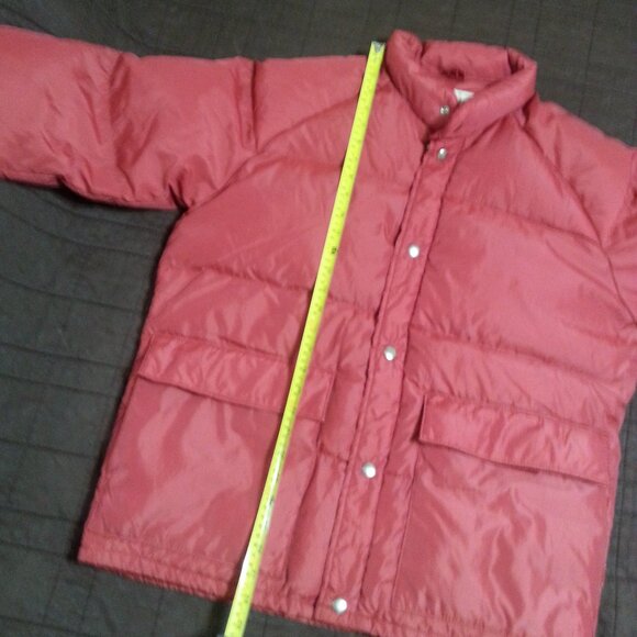 Vintage Camel Down Puffer Jacket 70's 80's Mens's Large red/orange - Picture 15 of 15